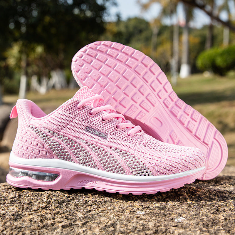 Breathable Cushioned Mesh Running Sneakers