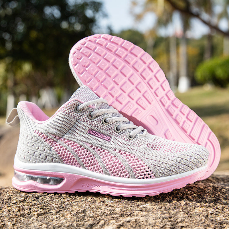 Breathable Cushioned Mesh Running Sneakers