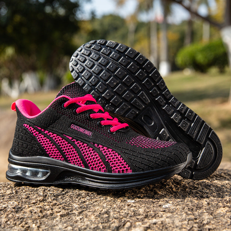 Breathable Cushioned Mesh Running Sneakers