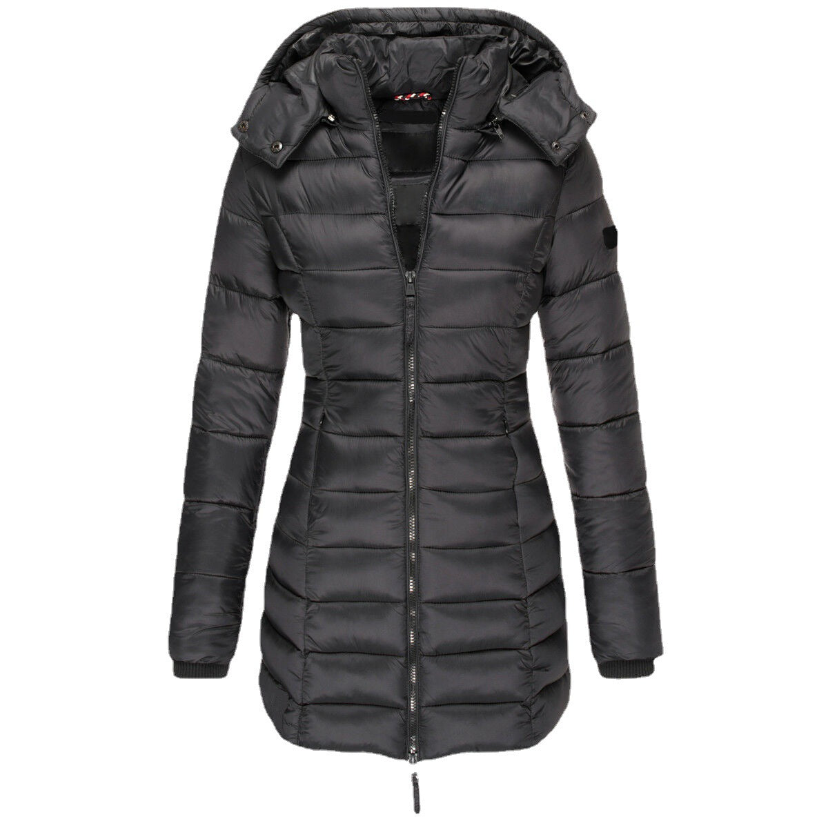 Women's winter puffer jacket with hood