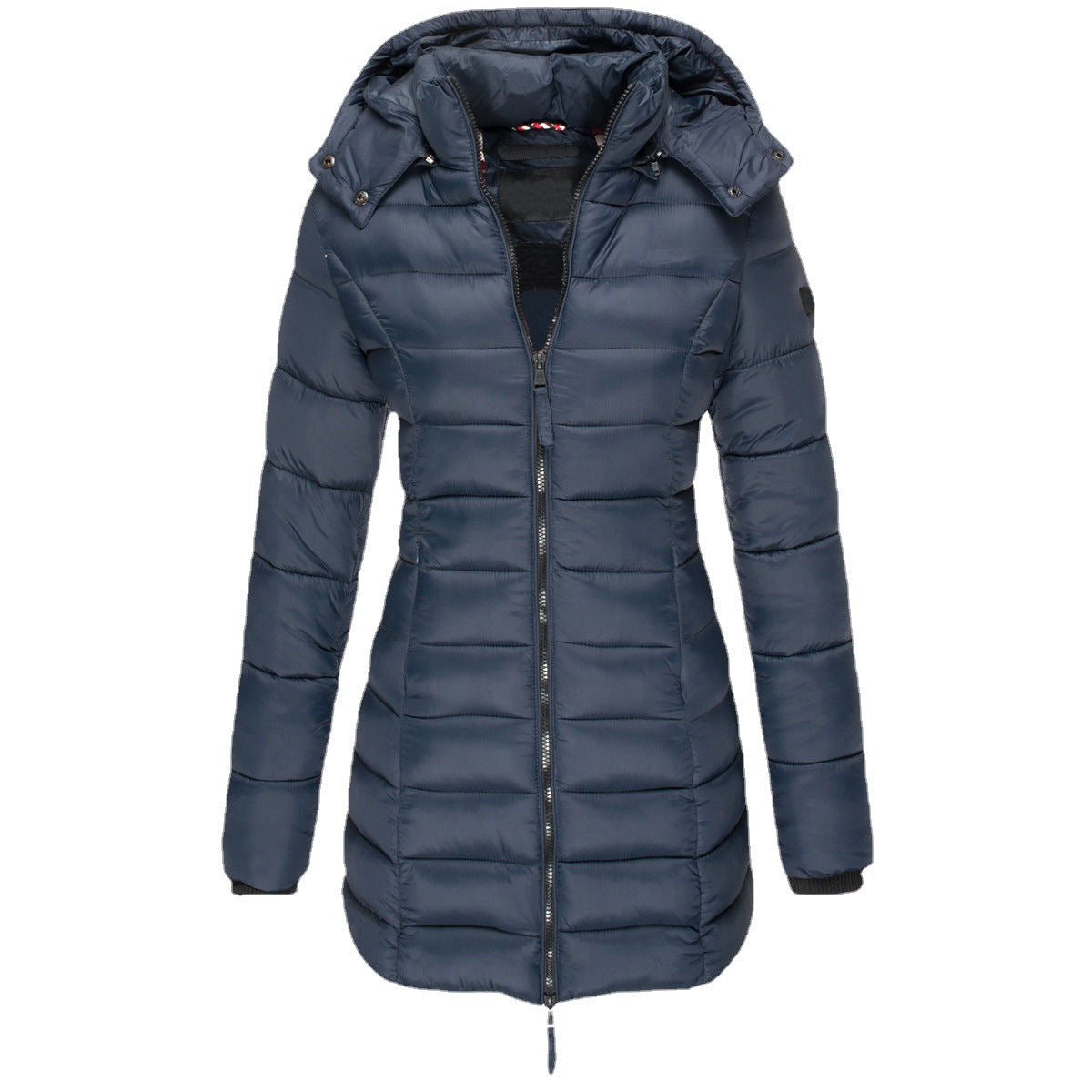Women's winter puffer jacket with hood