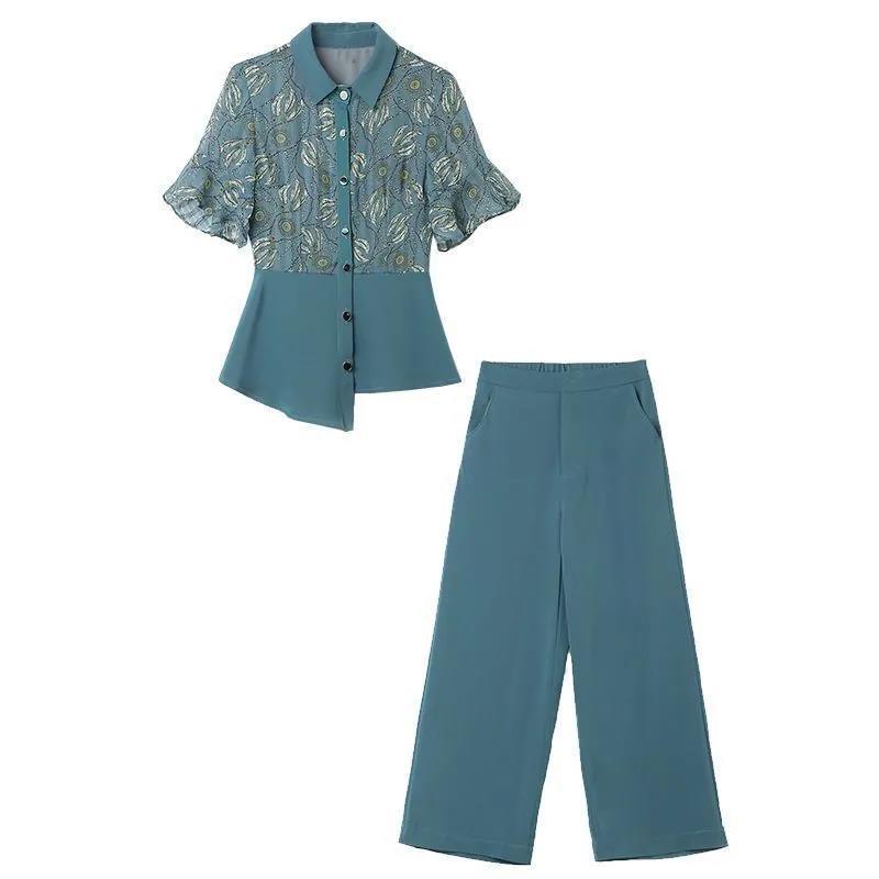 Veronika - short sleeve top and pants set