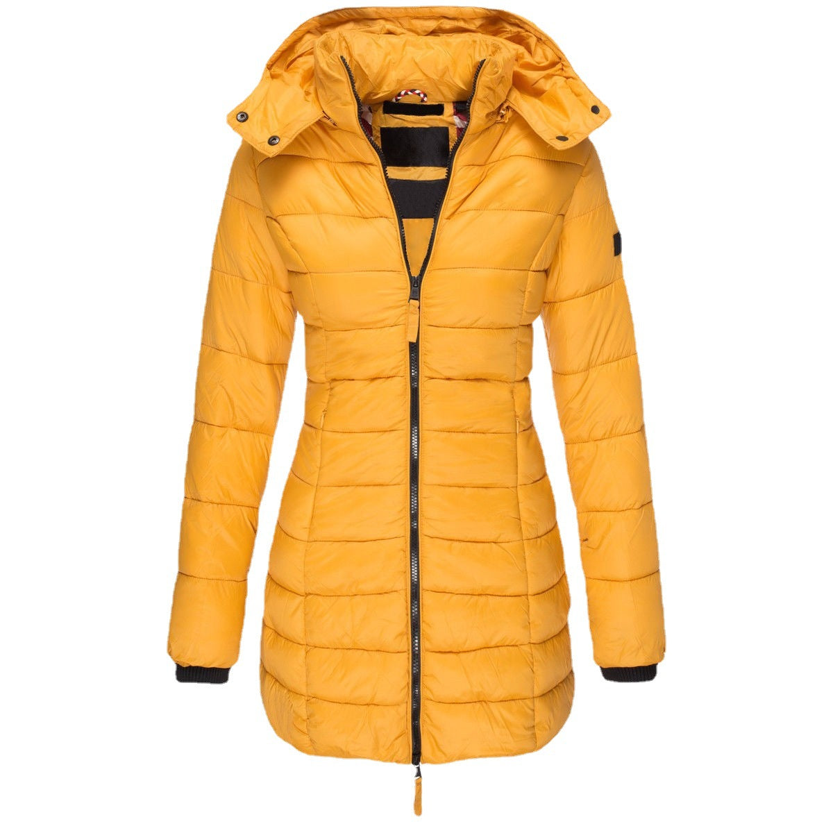 Women's winter puffer jacket with hood