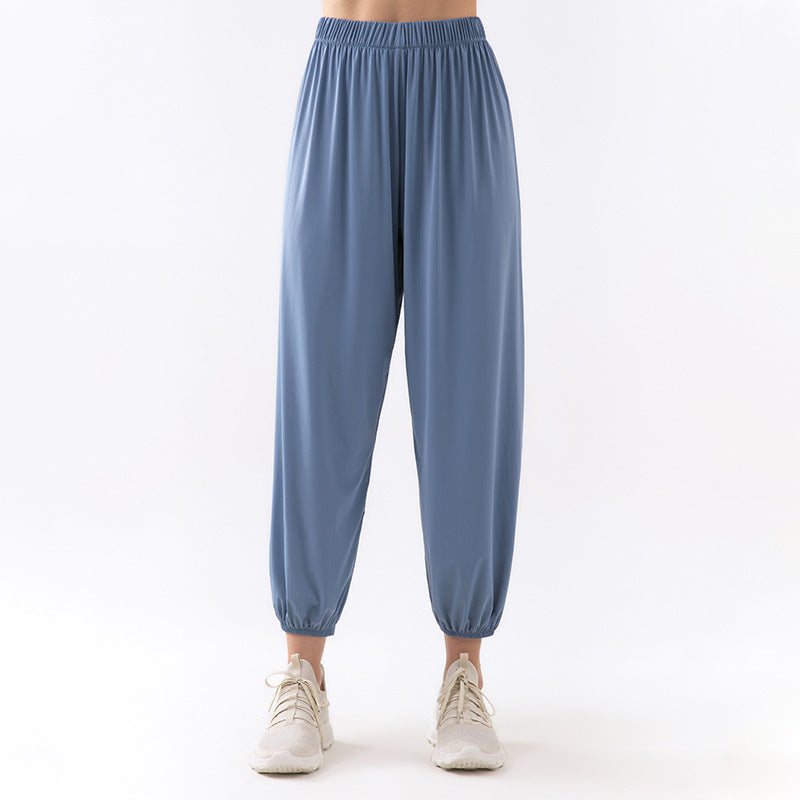 Women’s Jogger Pants - Breathable Fabric - Relaxed Fit - Elastic Waistband - Full Length