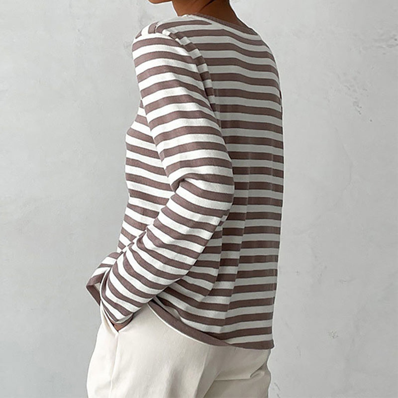 Women's elegant striped top