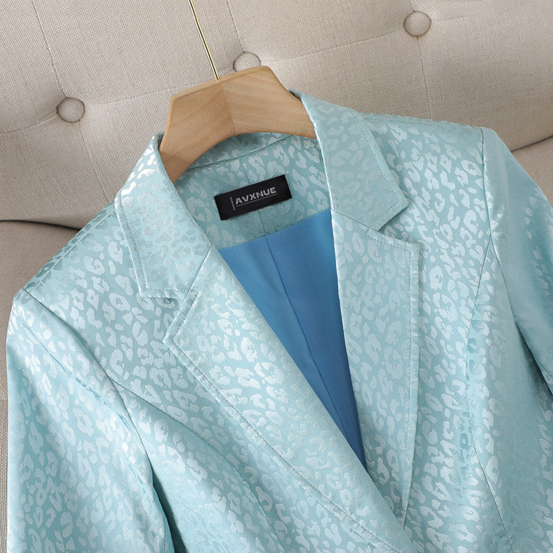 Olivia - elegant leopard blazer