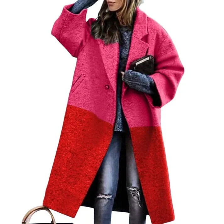 Women's warm coat in enchanting colors