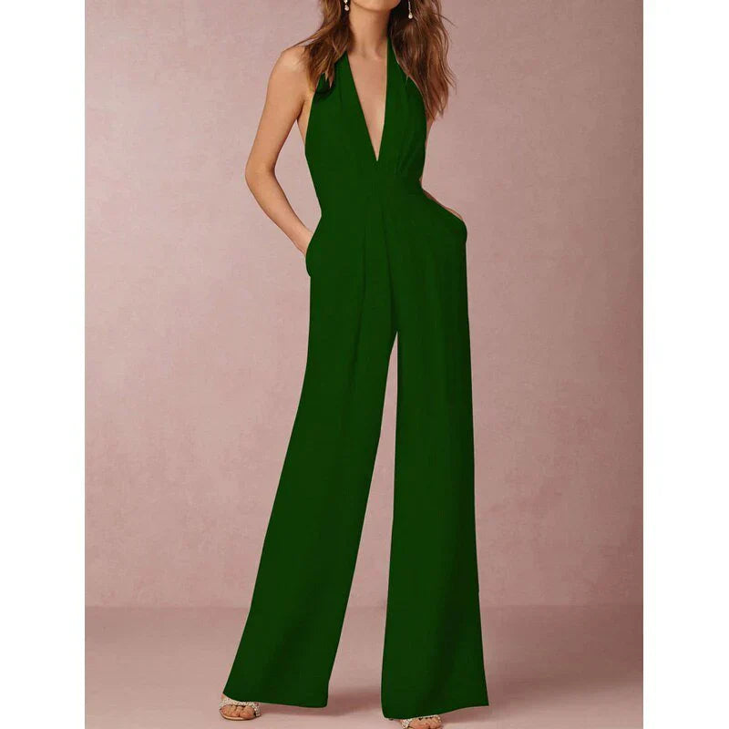 Women's modern chic sleeveless jumpsuit