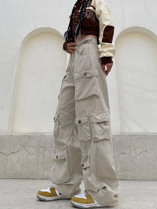 Wide Leg Retro Cargo Pants