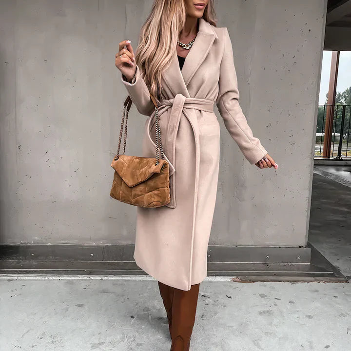Stylish trench coat for women with belt