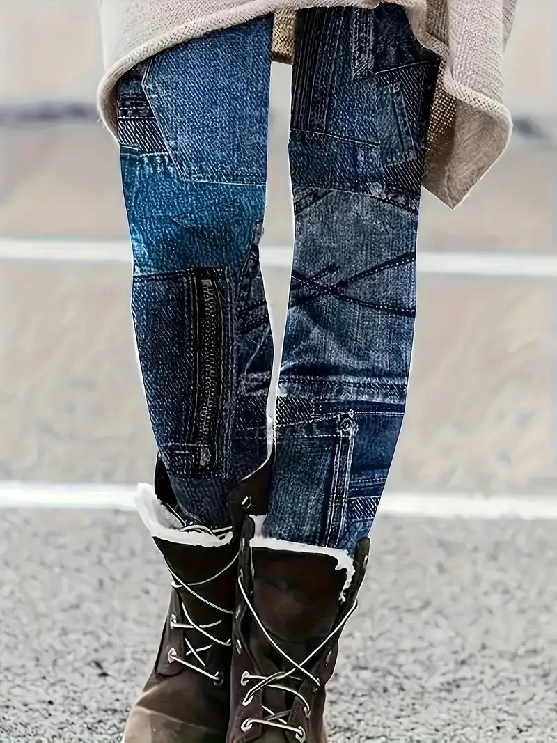Women's printed leggings for casual wear