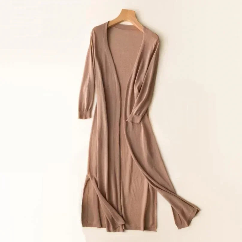 Women's lightweight ice silk sun protection cardigan