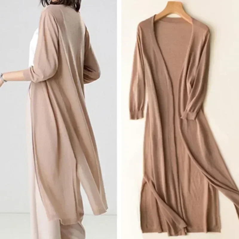 Women's lightweight ice silk sun protection cardigan