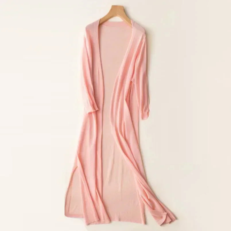 Women's lightweight ice silk sun protection cardigan