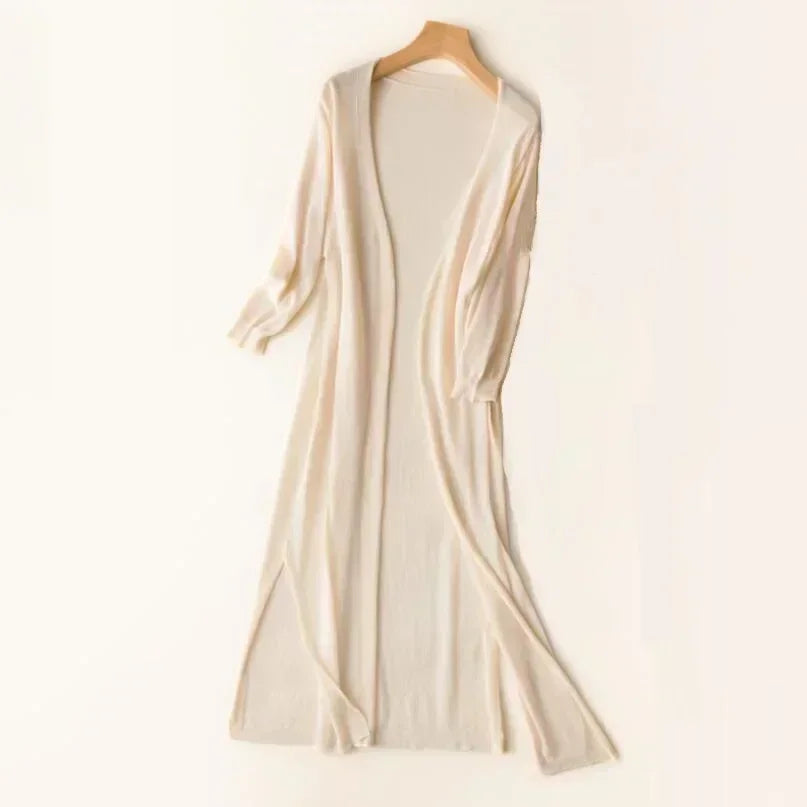 Women's lightweight ice silk sun protection cardigan