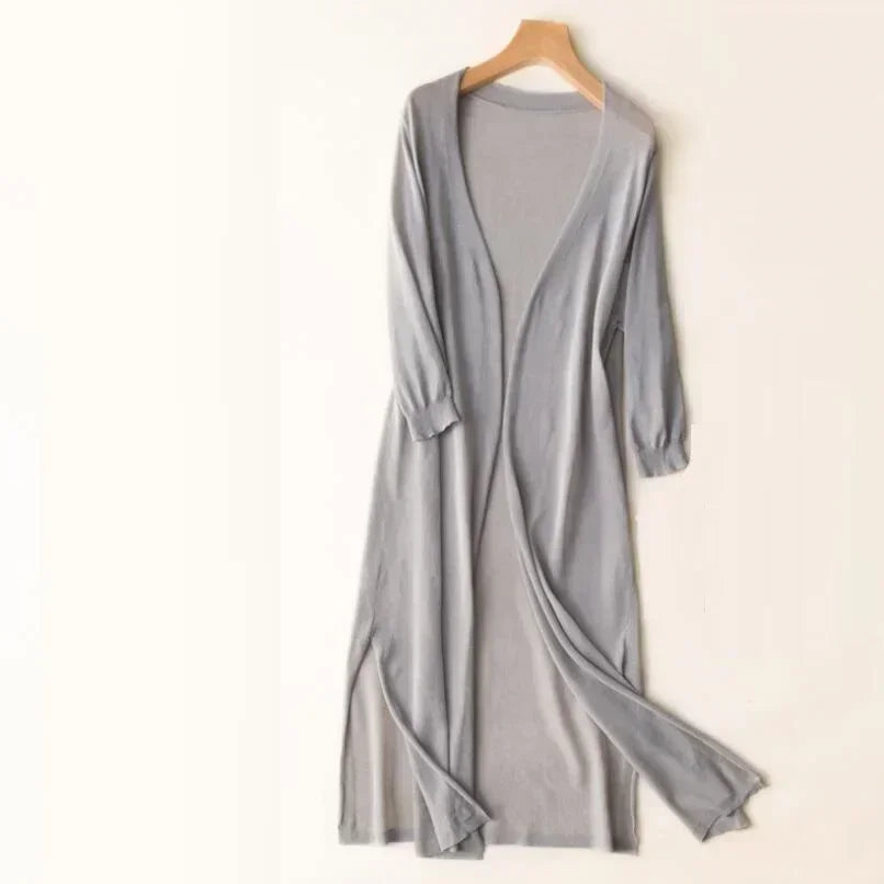 Women's lightweight ice silk sun protection cardigan