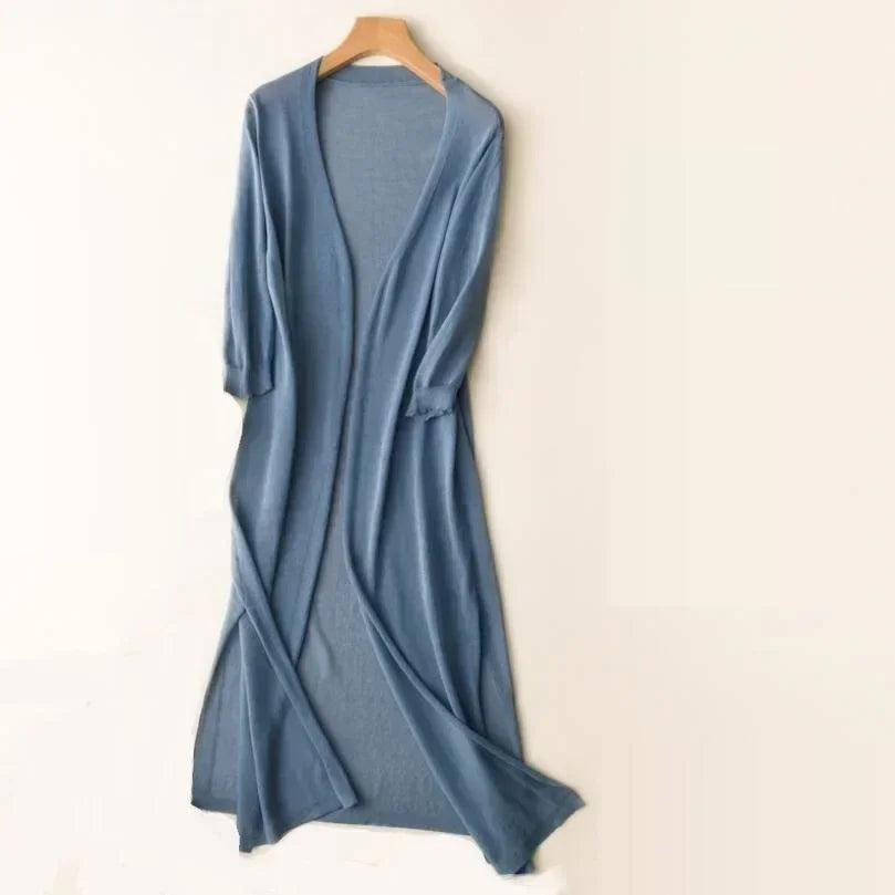 Women's lightweight ice silk sun protection cardigan