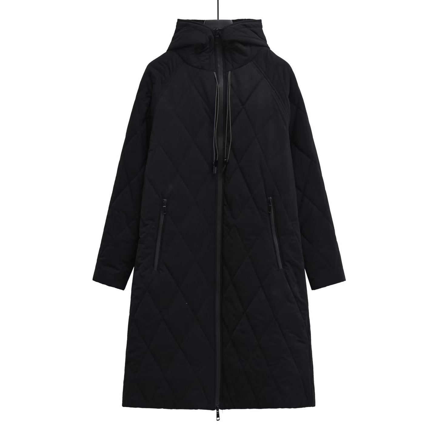 Women's diamond loose puffer jacket