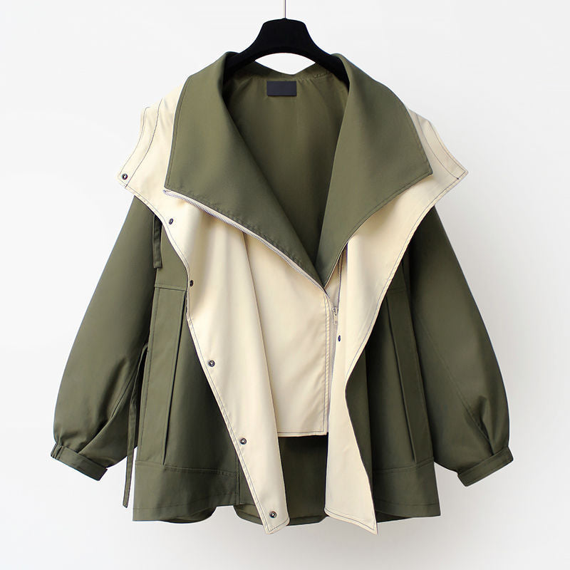 Pennie - mid-length hooded cargo coat