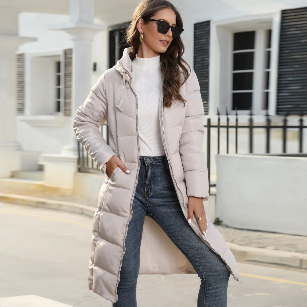 Women full zip padded down jacket
