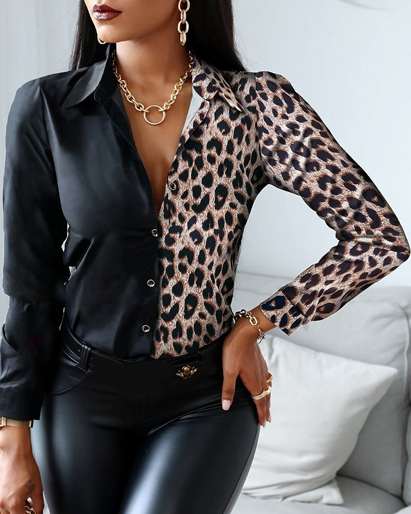 Women's Blouse - Luxe Finish - Tailored Fit - Asymmetric Button-Up Shirt