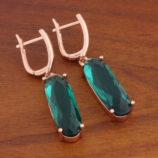 Crystal Radiant Blue Earrings