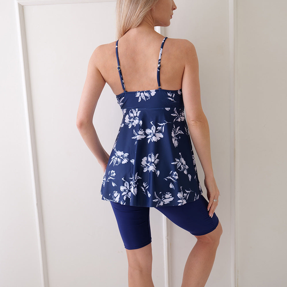 Women’s Swim Dress – A-Line Fit – Adjustable Straps – Quick-Dry – Built-In Shorts