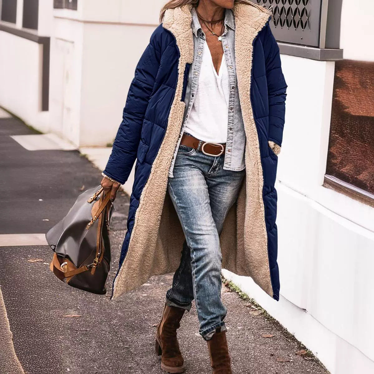 Isla Relaxed Fit Puffer Jacket | Hooded Quilted Jacket