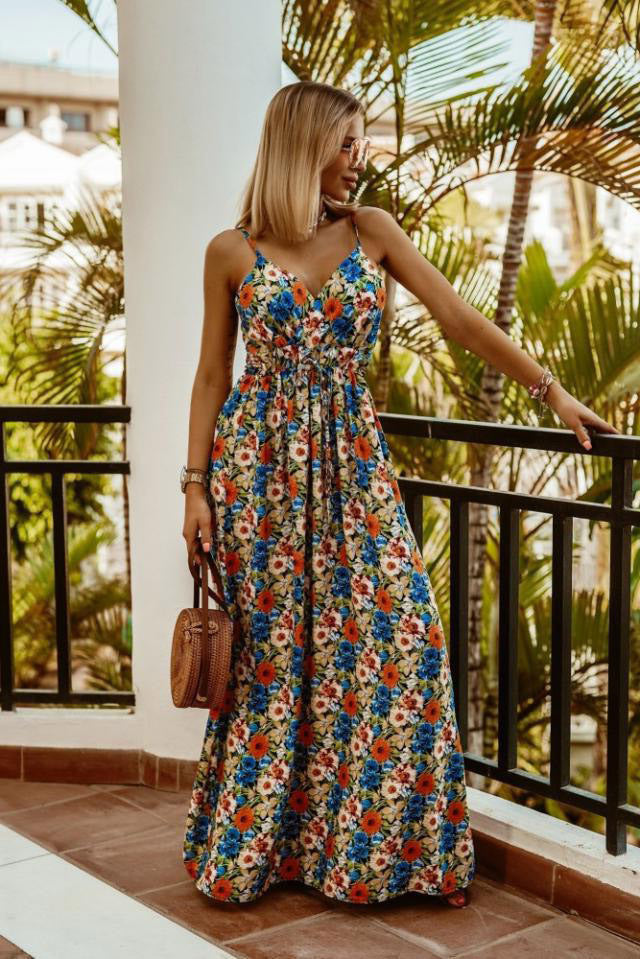 Floral Print Relaxed Fit Boho Dress