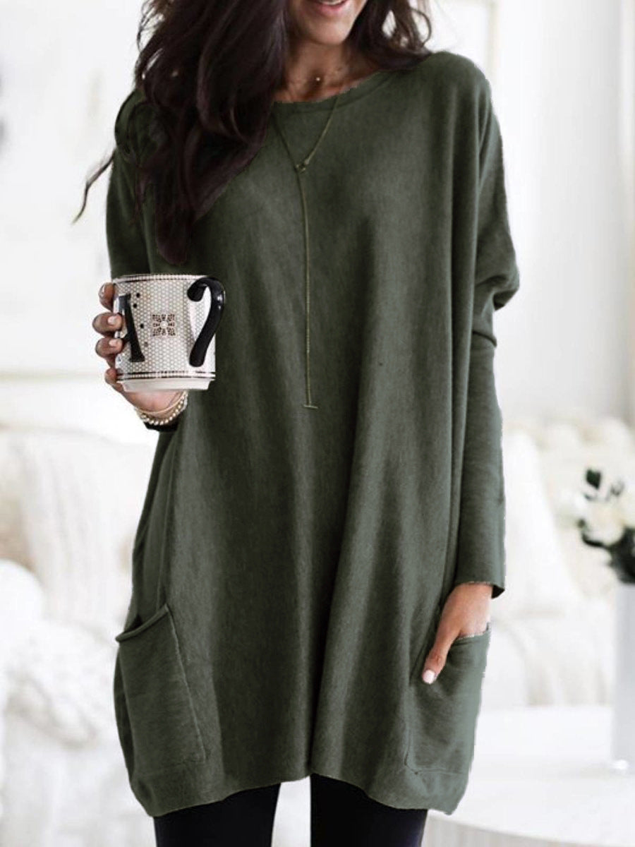 Women's long sleeve dress with pockets