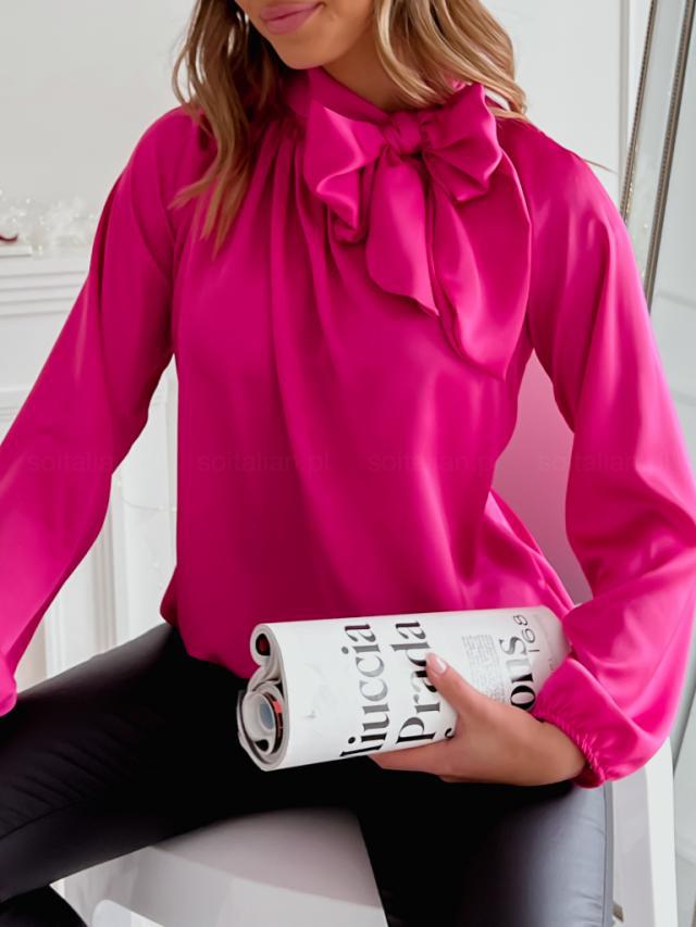 Women's Blouse - Bow Tie Neck - Long Sleeve - Loose Fit Elegant Wear