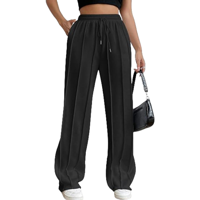 Women's striped jogger pants