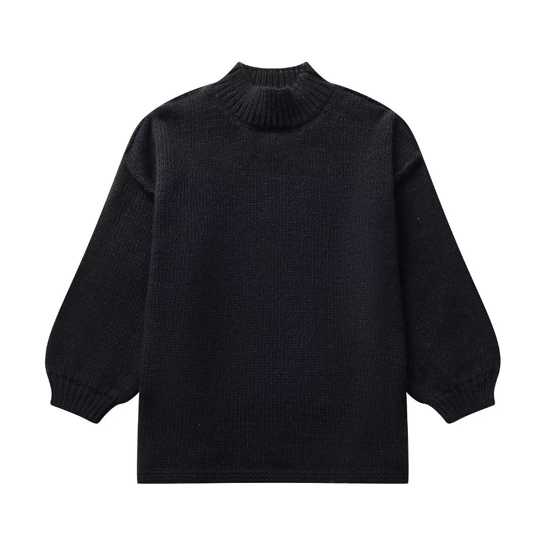 Women’s Knit Sweater - Chunky Textured Fabric - Oversized Fit - Long Sleeve Cozy Style