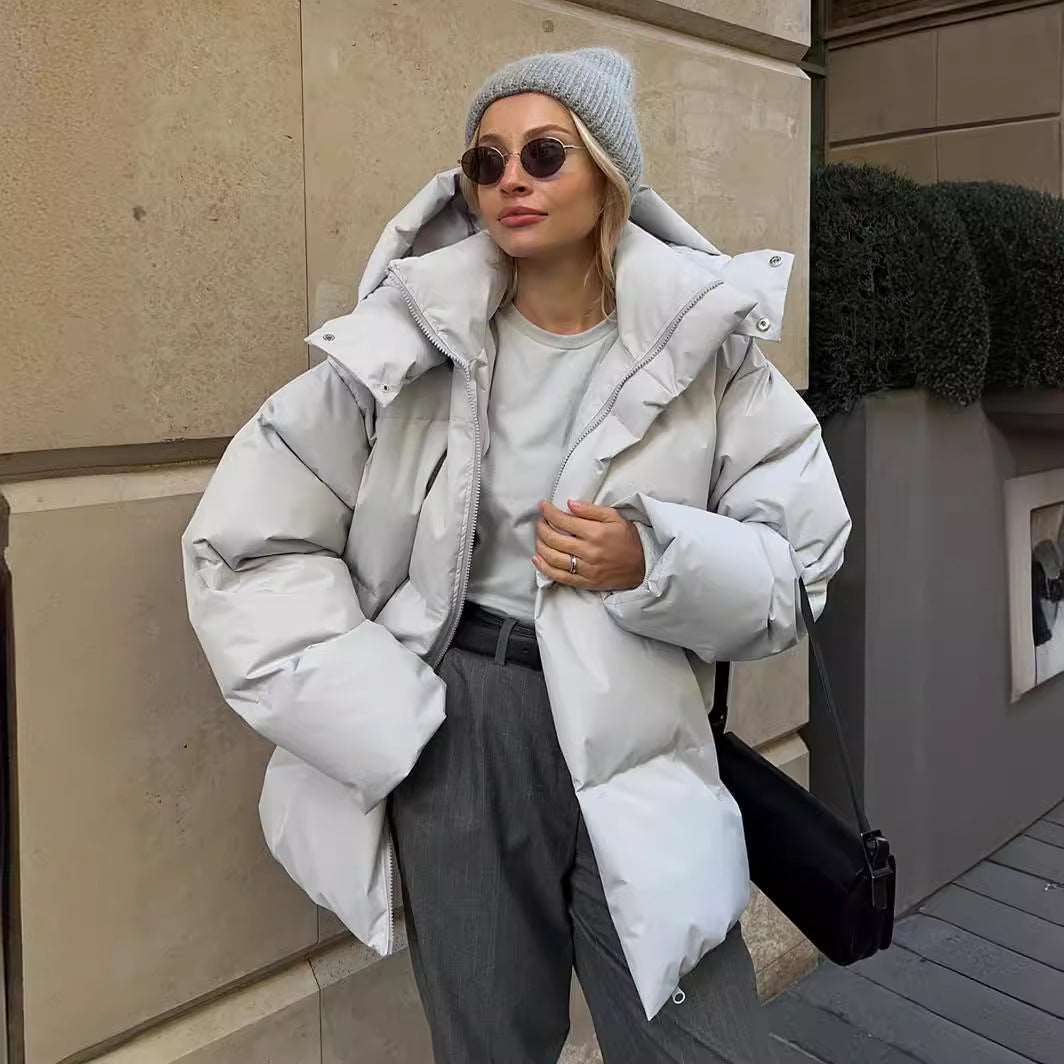 Women's quilted puffer jacket