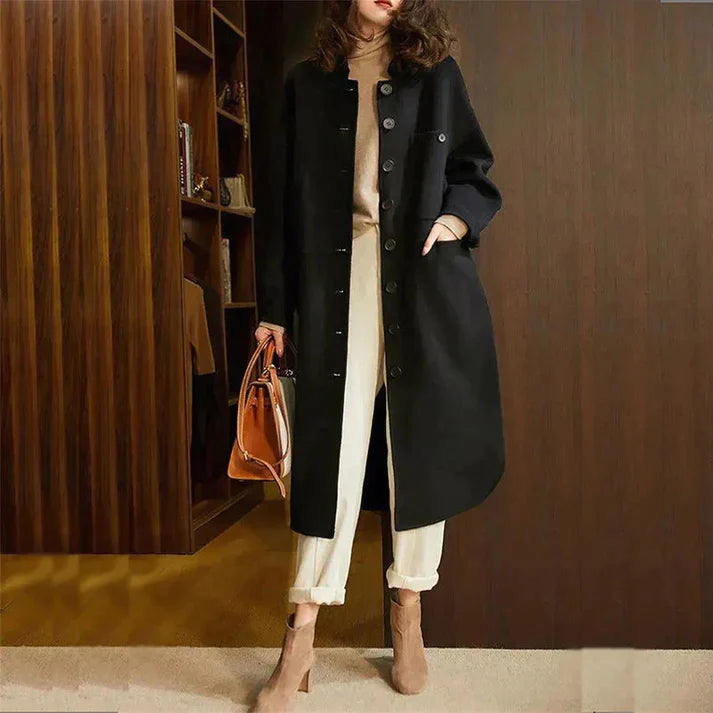 Felize - elegant button-down trenchcoat