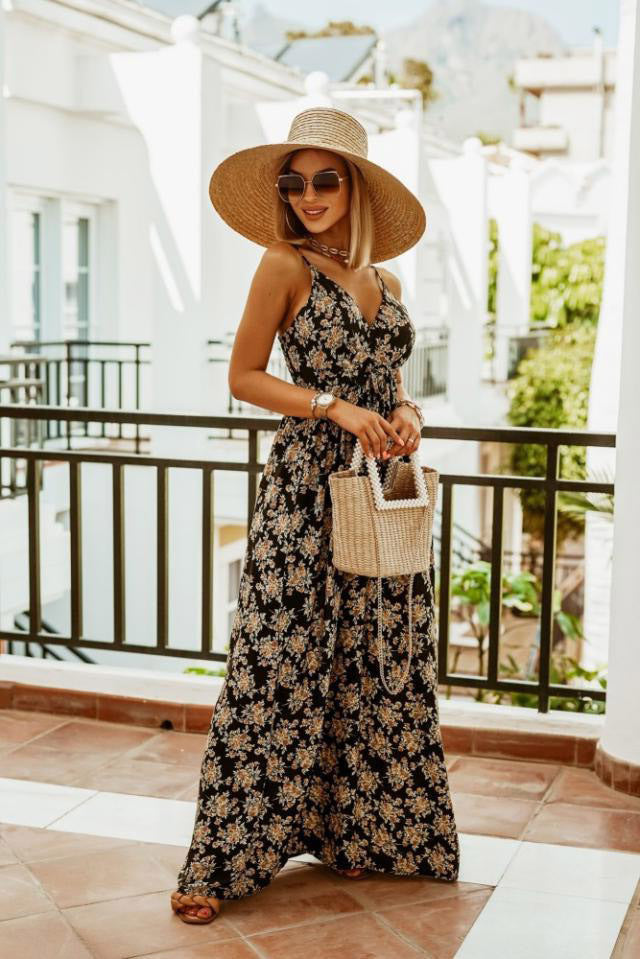 Floral Print Relaxed Fit Boho Dress