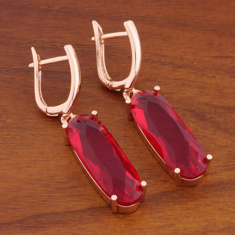 Crystal Radiant Blue Earrings