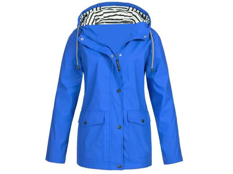 Women's hooded windbreaker jacket