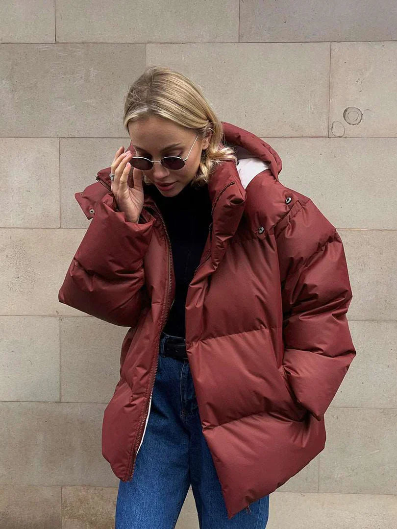 Women's quilted puffer jacket