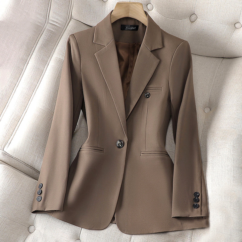 Women’s Blazer - Tailored Fit - Single Button Closure - Notched Lapel - Smart Casual