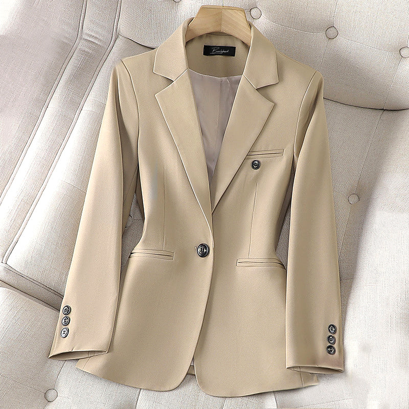 Women’s Blazer - Tailored Fit - Single Button Closure - Notched Lapel - Smart Casual