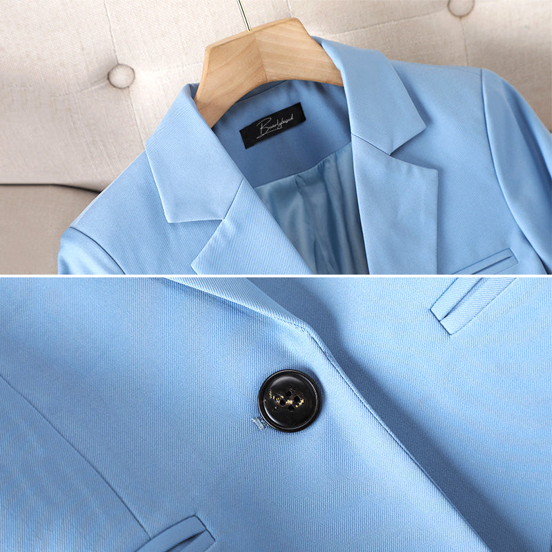 Women’s Blazer - Tailored Fit - Single Button Closure - Notched Lapel - Smart Casual