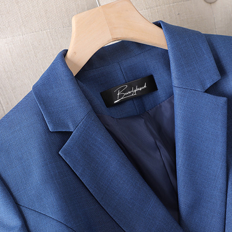 Women’s Pantsuit - Tailored Fit Blazer & High-Waisted Trousers - Formal Business Wear