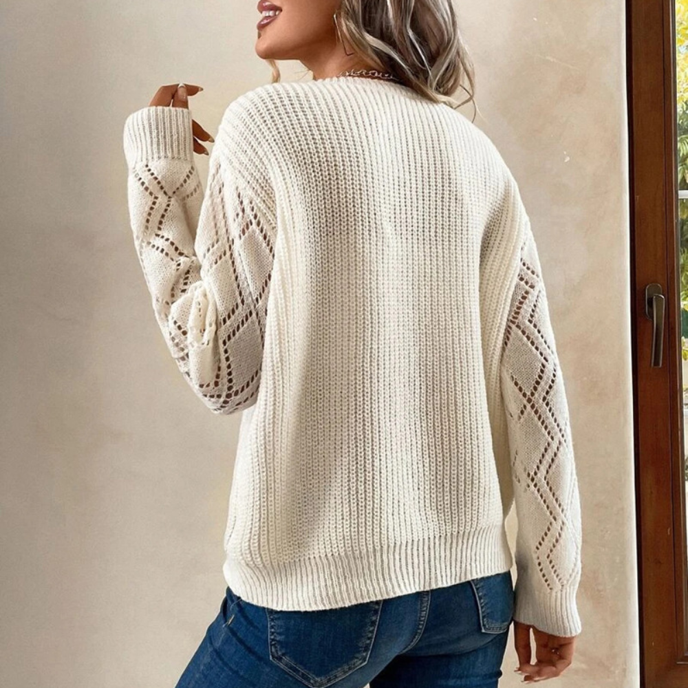 Women's warm knitted sweater