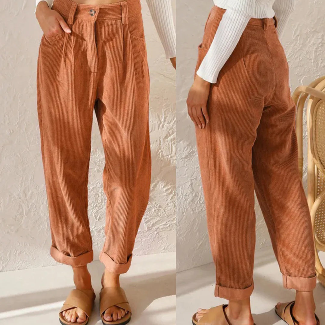 High waist cozy pants for women