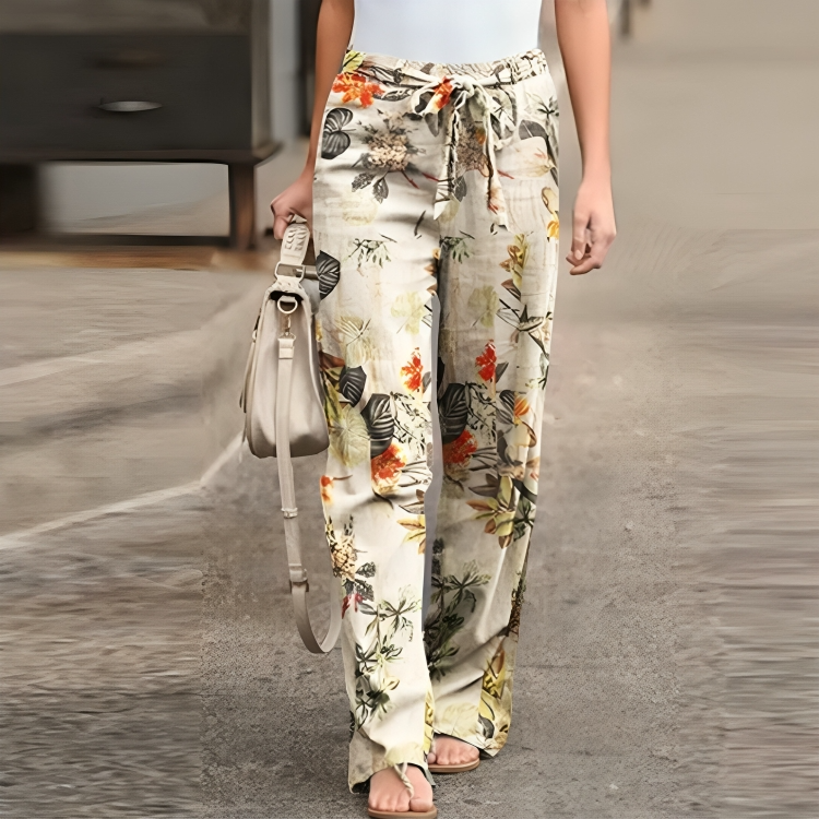 Women's floral trousers