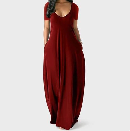 Women's Flowy Maxi Dress - Elegant Summer Dress