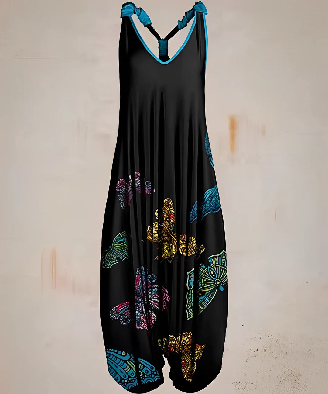 Women's printed boho jumpsuit