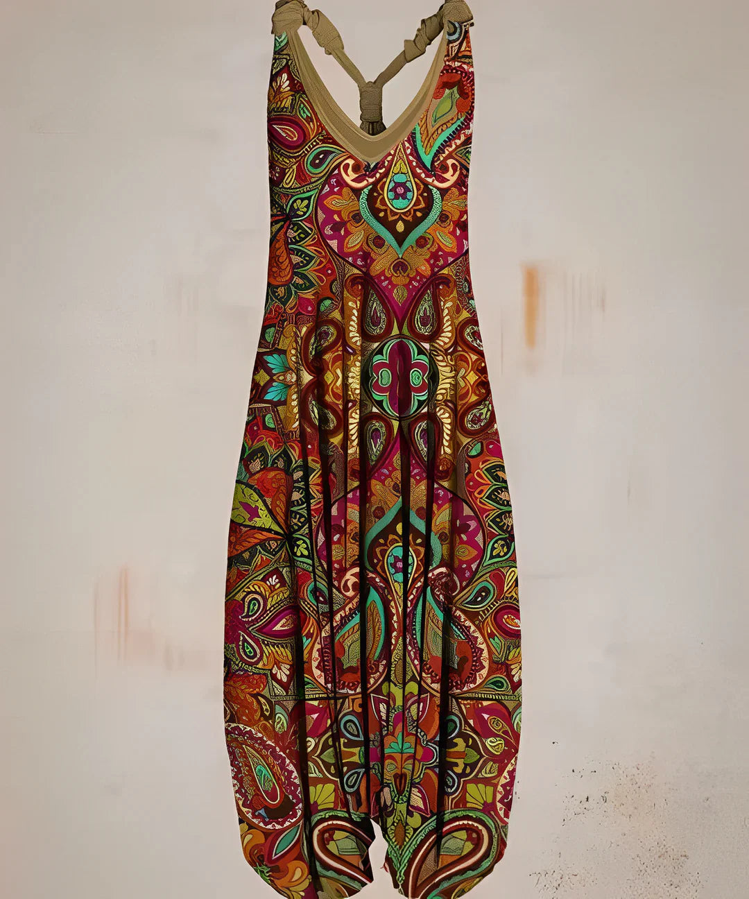 Women's printed boho jumpsuit