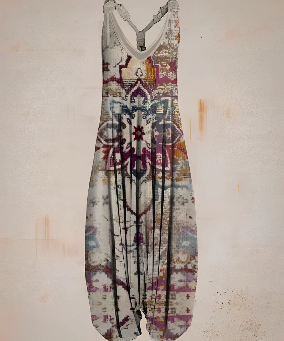 Women's printed boho jumpsuit